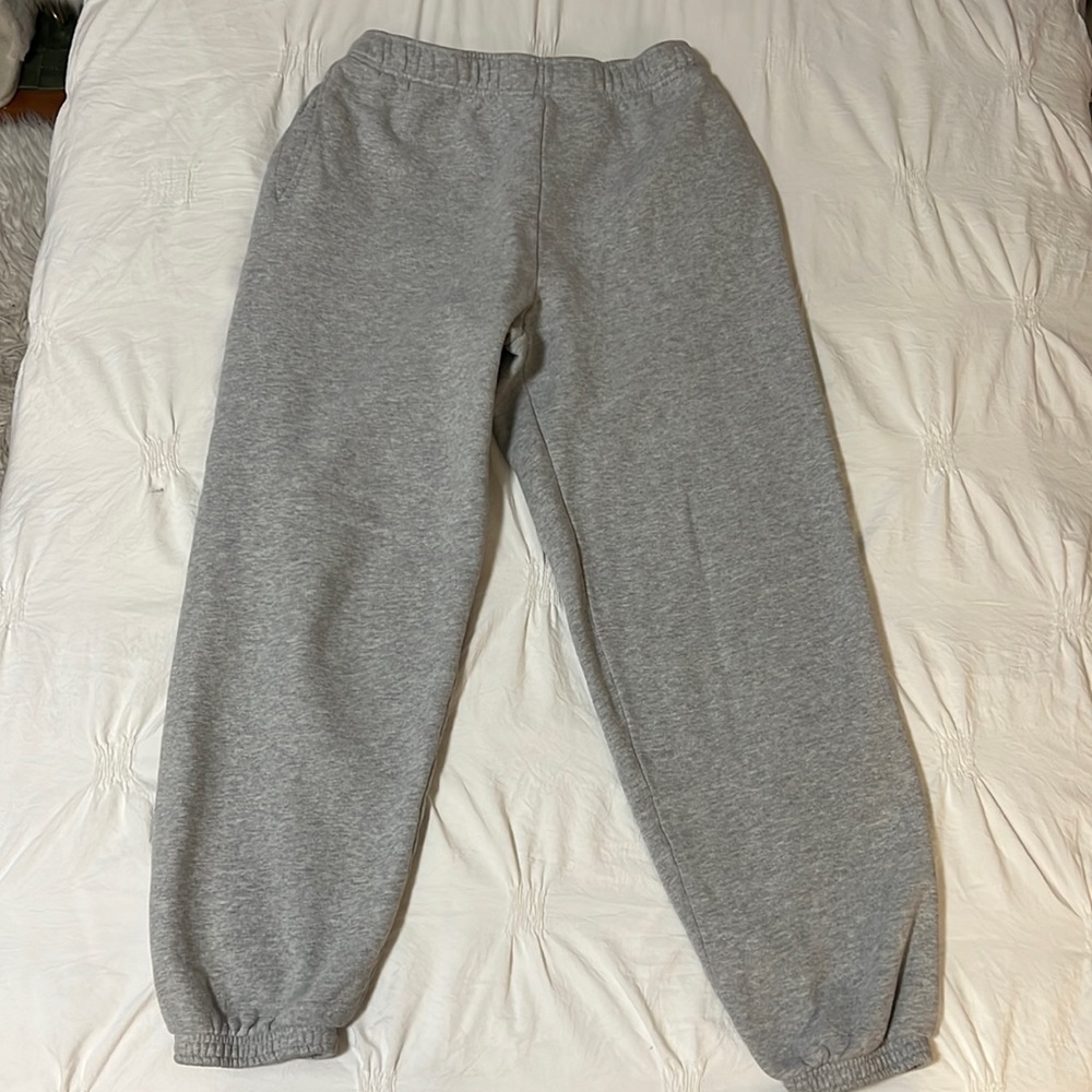 Aritzia TNA Cozy Mega Sweatpant in Heather Chrome